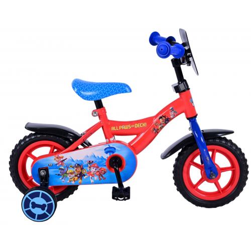 Paw Patrol Kinderfiets - Jongens - 10 inch - Rood/Blauw