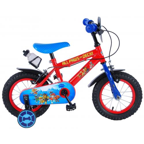 Paw Patrol Kinderfiets - Jongens - 12 inch - Rood/Blauw - 2 handremmen