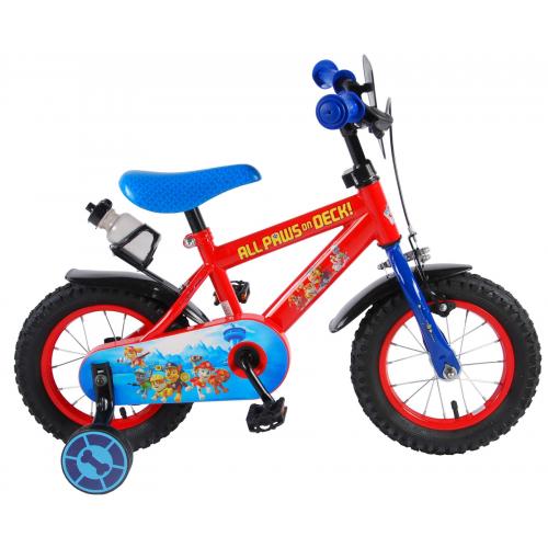Paw Patrol Kinderfiets - Jongens - 12 inch - Rood/Blauw