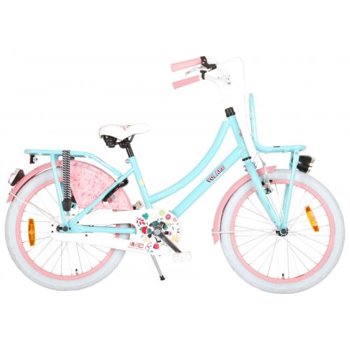 Volare Ibiza Kinderfiets - Meisjes - 20 inch - Blauw/Roze - 95% afgemonteerd