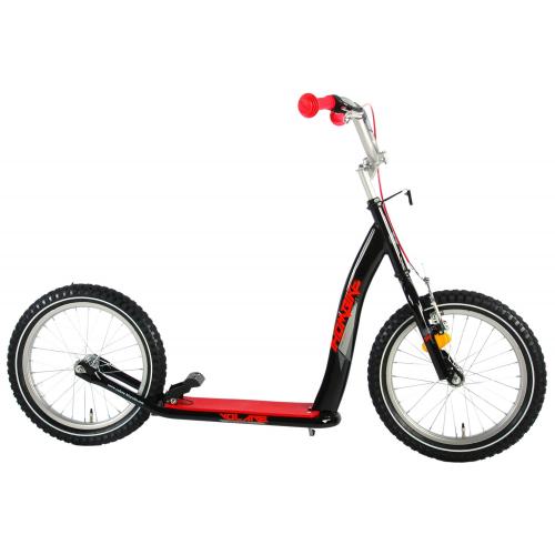 Volare Step - Jongens en Meisjes - 16 inch - Zwart/Rood