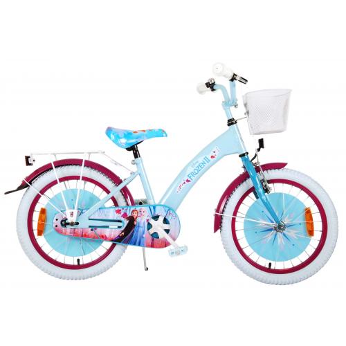 Disney Frozen 2 Kinderfiets - Meisjes - 18 inch - Blauw/Paars - 95% afgemonteerd