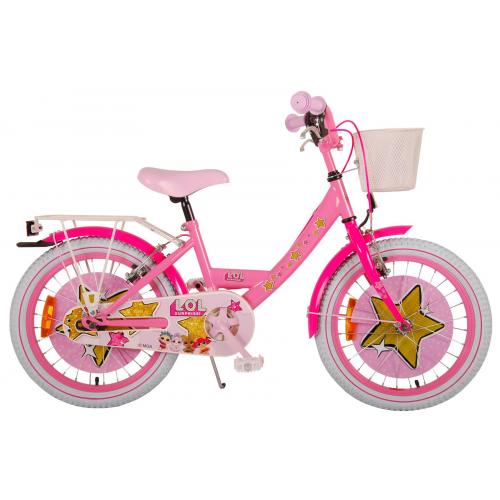 LOL Surprise Kinderfiets - Meisjes - 18 inch - Roze - twee handremmen