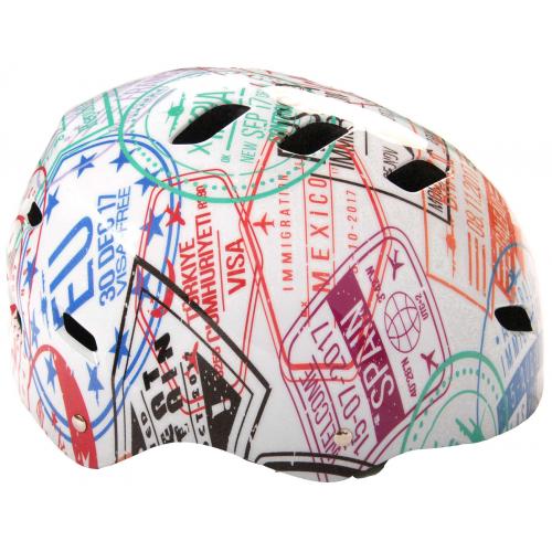 Volare Fiets/Skatehelm - Travel the World - 55-57 cm