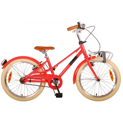 Volare Melody Kinderfiets - Meisjes - 20 inch - Koraal Rood - Twee Handremmen - Prime Collection