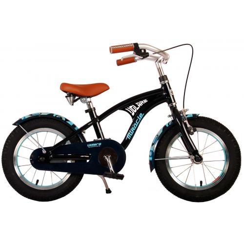 Volare Miracle Cruiser Kinderfiets - Jongens - 14 inch - Mat Blauw - Prime Collection