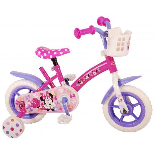 Disney Minnie Cutest Ever! Kinderfiets - Meisjes - 10 inch - Roze/Wit/Paars