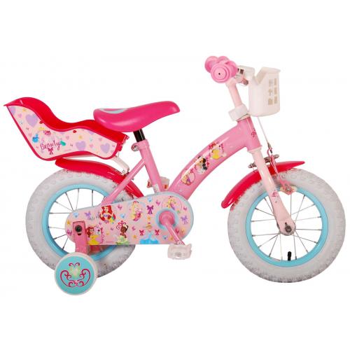 Disney Princess Kinderfiets - meisjes - 12 inch - Roze - Poppenzitje