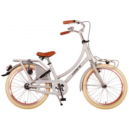 Volare Classic Oma Kinderfiets - Meisjes - 20 inch - Mat Zilver