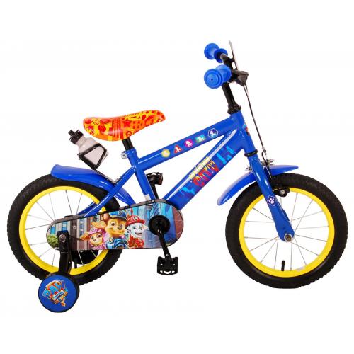 Paw Patrol Kinderfiets - Jongens - 14 inch - Rood Blauw - 95% afgemonteerd
