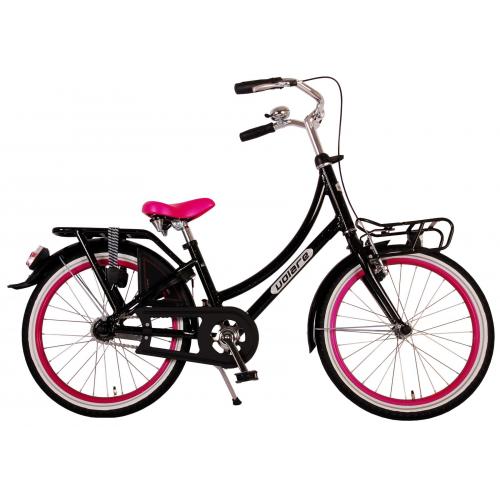 Volare Classic Oma Kinderfiets - Meisjes - 20 inch - Glitter Zwart