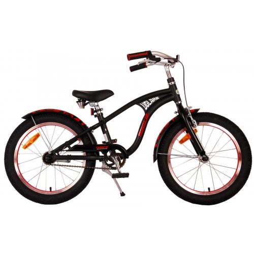 Volare Miracle Cruiser Kinderfiets - Jongens - 18 inch - Mat Zwart - Prime Collection