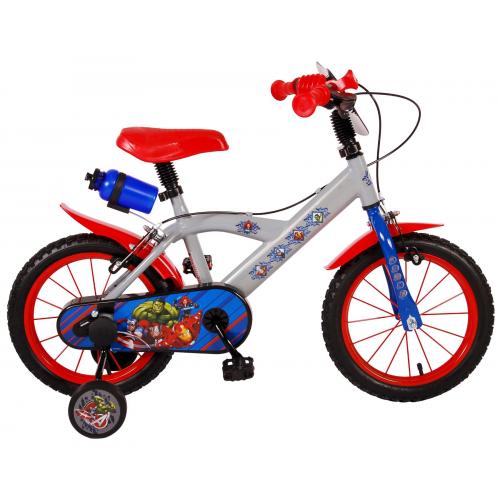 Avengers Kinderfiets - Jongens - 14 inch - Grijs - Twee Handremmen