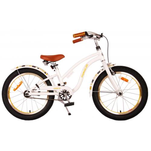 Volare Miracle Cruiser Kinderfiets - Meisjes - 18 inch - Wit - Prime Collection
