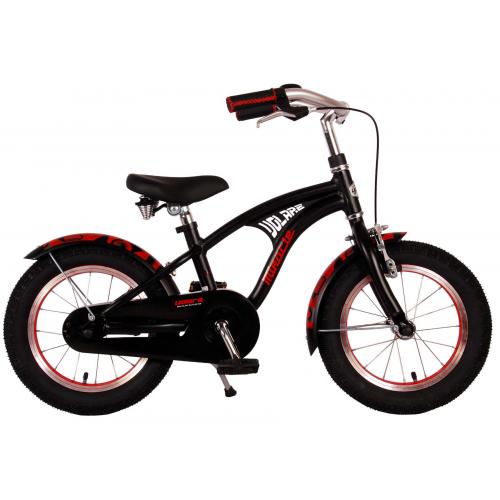 Volare Miracle Cruiser Kinderfiets - Jongens - 14 inch - Mat Zwart - Prime Collection