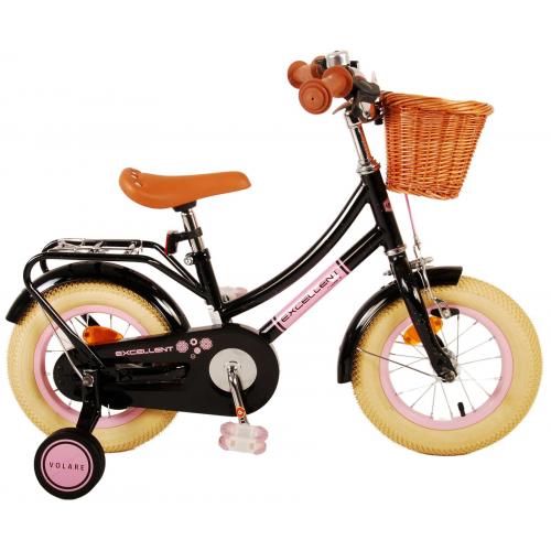 Volare Excellent Kinderfiets - Meisjes - 12 inch - Zwart