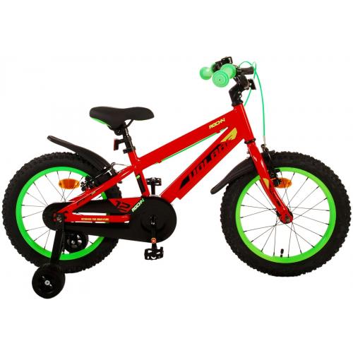 Volare Rocky Kinderfiets - Jongens - 16 inch - Rood - Twee handremmen