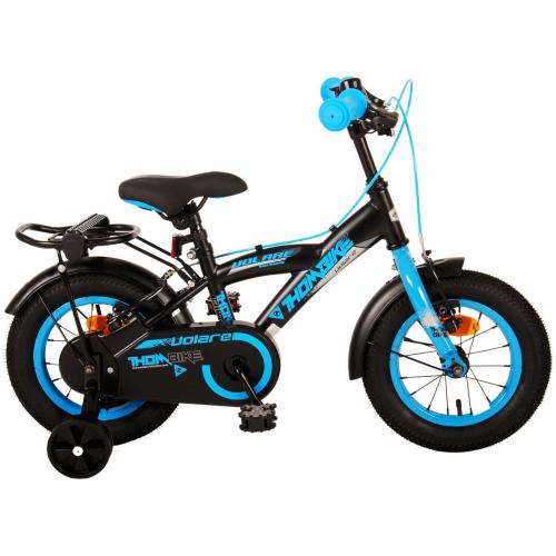 Volare Thombike Kinderfiets - Jongens - 12 inch - Zwart Blauw - Twee Handremmen