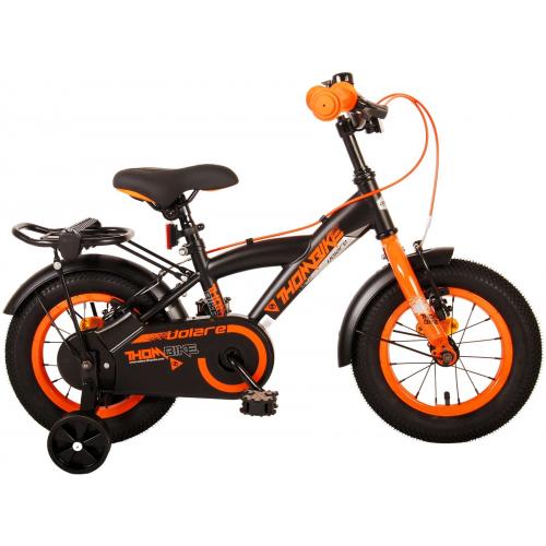 Volare Thombike Kinderfiets - Jongens - 12 inch - Zwart Oranje - Twee Handremmen