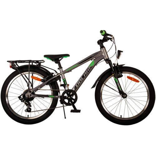 Volare Cross Kinderfiets - Jongens - 20 inch - donker Grijs, 6 versnellingen