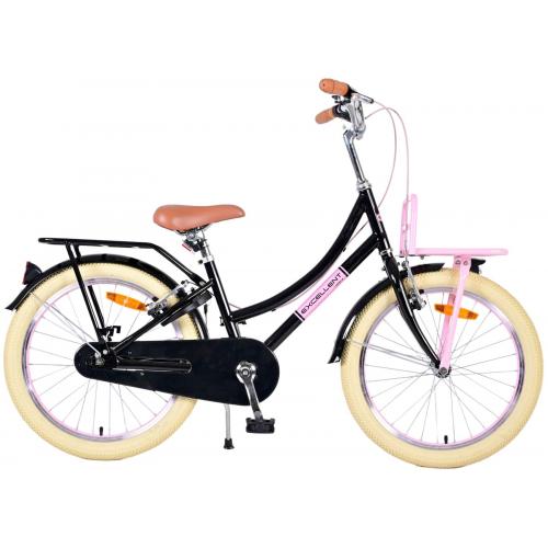 Volare Excellent Kinderfiets - Meisjes - 20 inch - Zwart - Twee handremmen