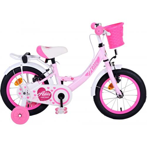 Volare Ashley Kinderfiets - Meisjes - 14 inch - Roze - Twee Handremmen