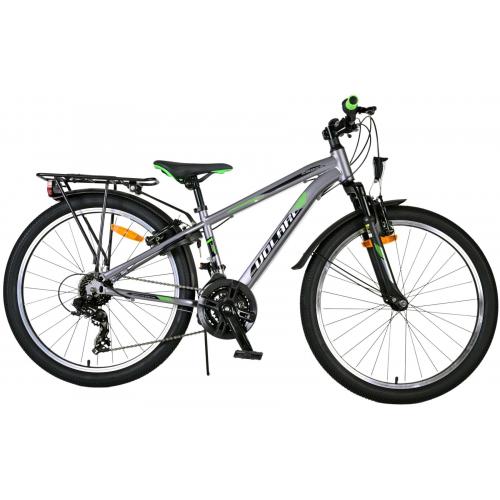 Volare Cross Kinderfiets - Jongens - 24 inch - donker Grijs - 18 versnellingen