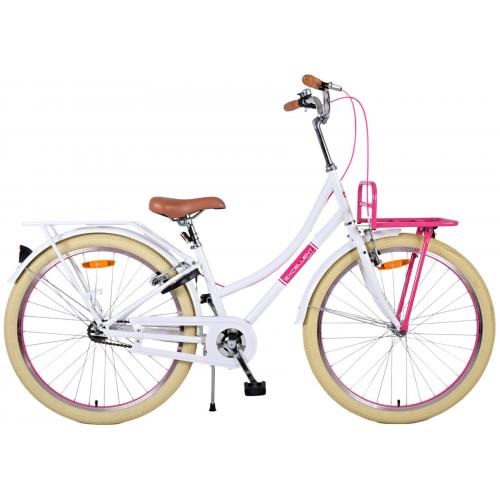 Volare Excellent Kinderfiets - Meisjes - 26 inch - Wit - Twee handremmen