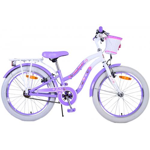 Volare Lovely Kinderfiets - Meisjes - 20 inch - Paars - Twee handremmen