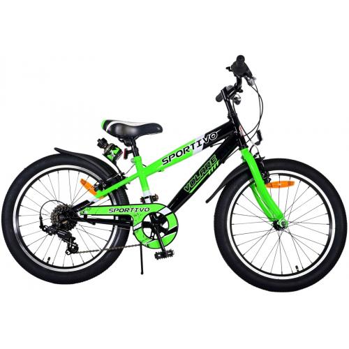 Volare Sportivo Kinderfiets - Jongens - 20 inch - Groen - 7 versnellingen