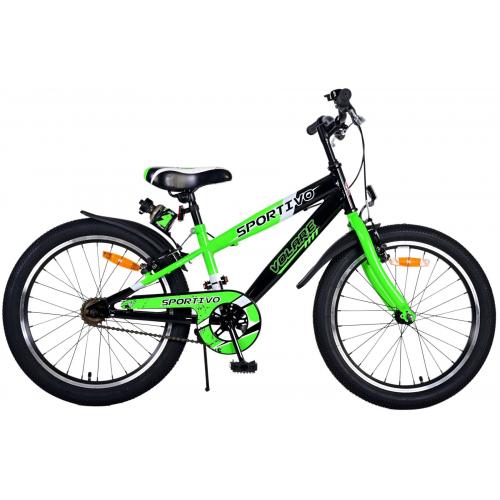 Volare Sportivo Kinderfiets - Jongens - 20 inch - Groen - Twee handremmen