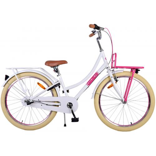 Volare Excellent Kinderfiets - Meisjes - 24 inch - Wit - 3 Versnellingen