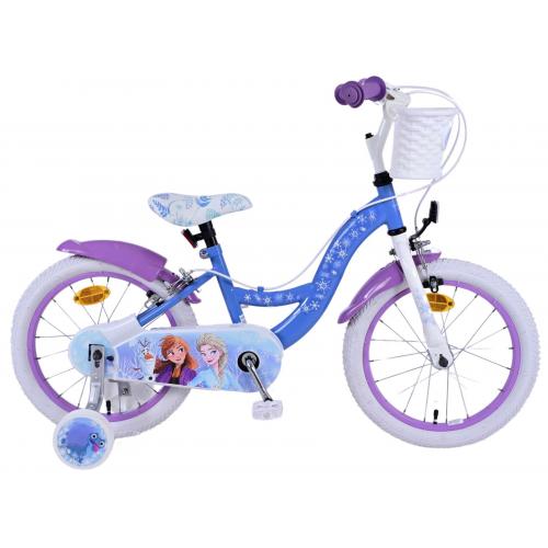 Disney Frozen 2 Kinderfiets - Meisjes - 16 inch - Blauw/Paars - Twee handremmen