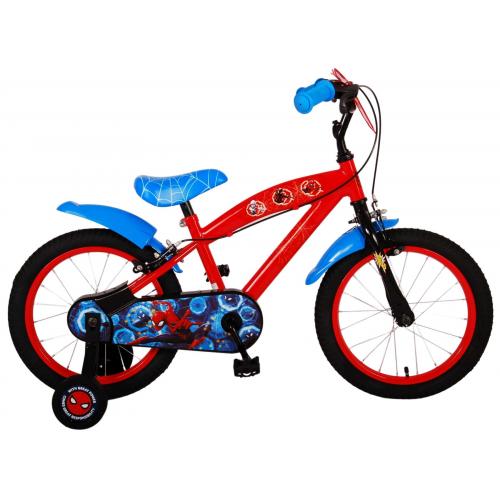 Ultimate Spider-Man Kinderfiets - Jongens - 16 inch - Blauw/Rood - Twee handremmen