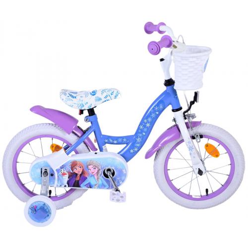 Disney Frozen 2 Kinderfiets - Meisjes - 14 inch - Blauw/Paars