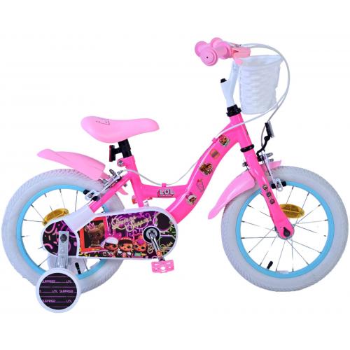 LOL Surprise Kinderfiets - Meisjes - 14 inch - Roze - Twee handremmen