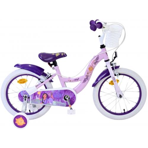 Disney Wish Kinderfiets - Meisjes - 16 inch - Paars - Twee handremmen