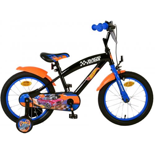 Hot Wheels Kinderfiets - Jongens - 16 inch - Zwart Oranje Blauw