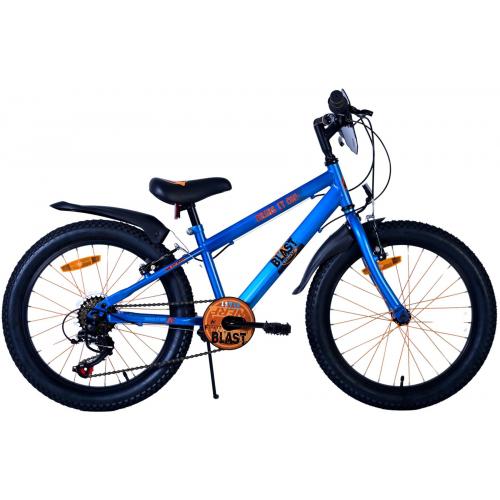 NERF Kinderfiets - Jongens - 20 inch - Satijn Blauw - 2 Handremmen