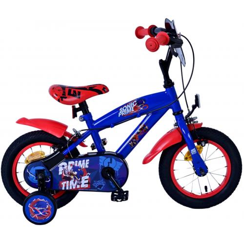 Sonic Prime Kinderfiets - Jongens - 12 inch - Blauw Rood - Twee handremmen