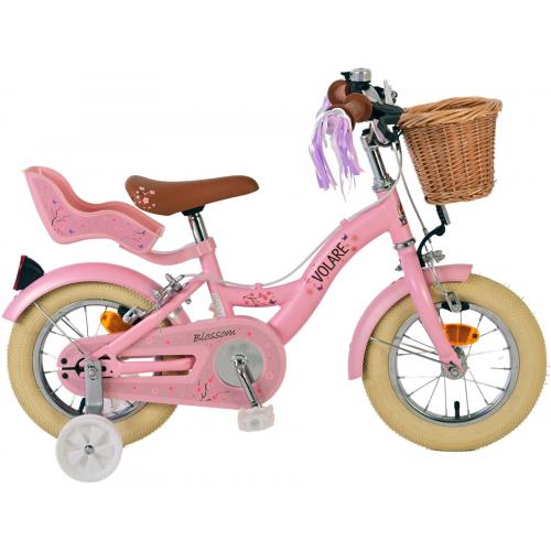 Volare Blossom Kinderfiets - Meisjes - 12 inch - Roze - Twee handremmen