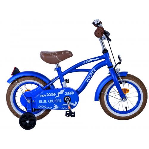 Volare Blue Cruiser Kinderfiets - Jongens - 12 inch - Blauw - 95% afgemonteerd