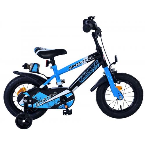 Volare Sportivo Kinderfiets - Jongens - 12 inch - Blauw Zwart