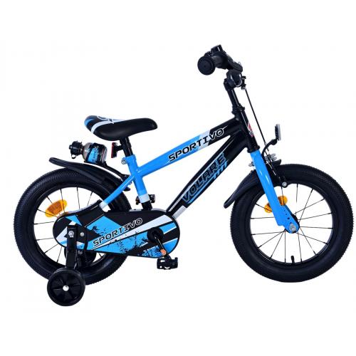 Volare Sportivo Kinderfiets - Jongens - 14 inch - Blauw Zwart