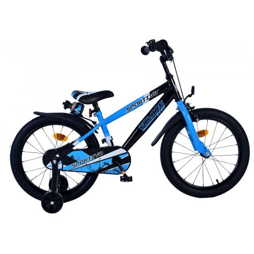 Volare Sportivo Kinderfiets - Jongens - 18 inch - Blauw Zwart