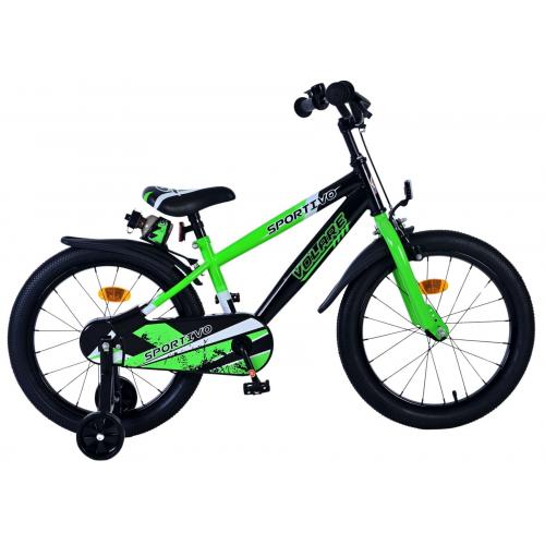 Volare Sportivo Kinderfiets - Jongens - 18 inch - Groen Zwart