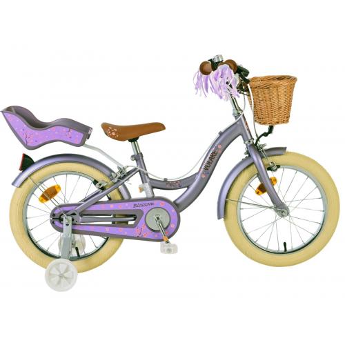 Volare Blossom Kinderfiets - Meisjes - 16 inch - Paars - Twee Handremmen