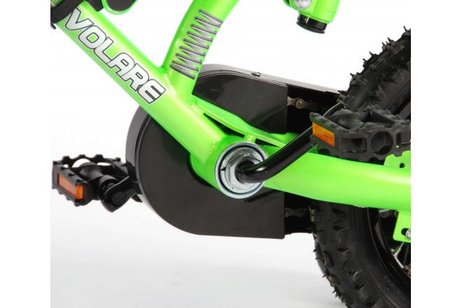 Volare Motobike Kinderfiets - Jongens - 12 inch - Groen - 95% afgemonteerd