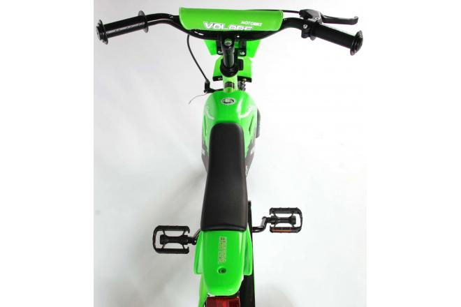 Volare Motobike Kinderfiets - Jongens - 12 inch - Groen - 95% afgemonteerd