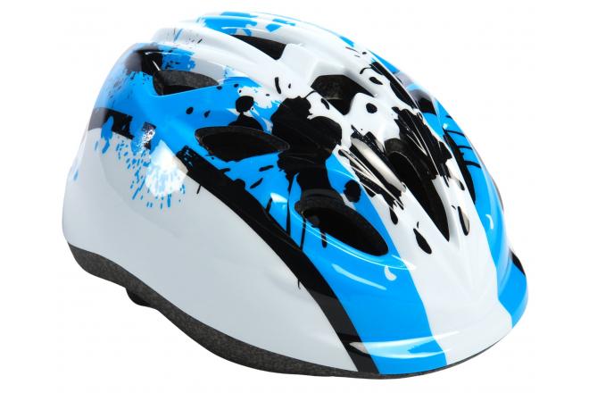 kinderhelm junior blauw/wit maat 47/51 cm kinderhelm junior blauw/wit maat 47/51 cm